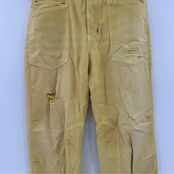 Anthropologie Pilcro The Wanderer Butter Yellow Distressed Size 27 - Picture 3 of 6